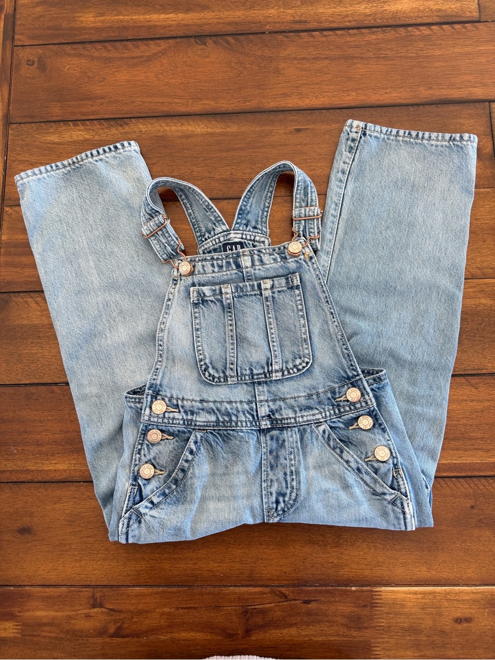 Light Wash Denim Overalls - Girls Jeans